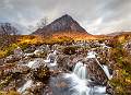 No 5 - The Waterfall with Buachaille Etive Mor